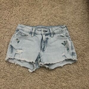 arizona jean shorts size 0
